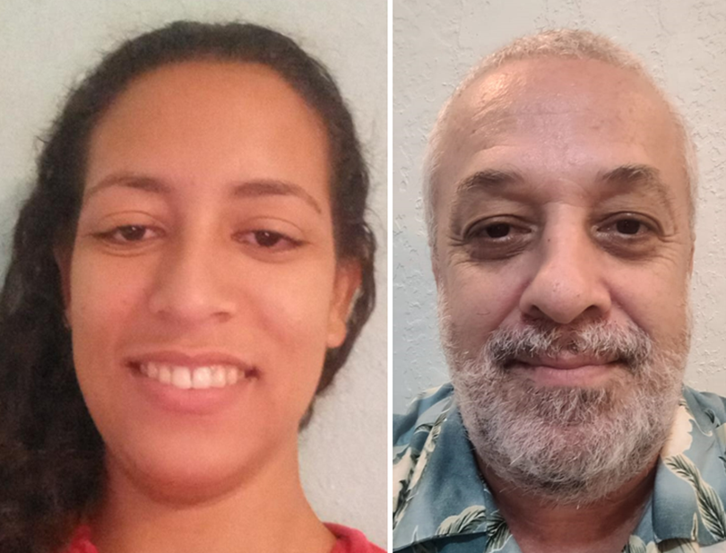 Imagem 1 – Amanda Salgueiro e professor Ricardo Plaza