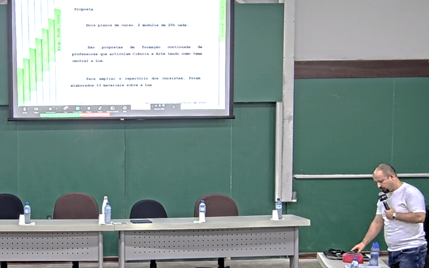 Imagem 4 – Apresentação feita por Michel Pereira Campos Silva