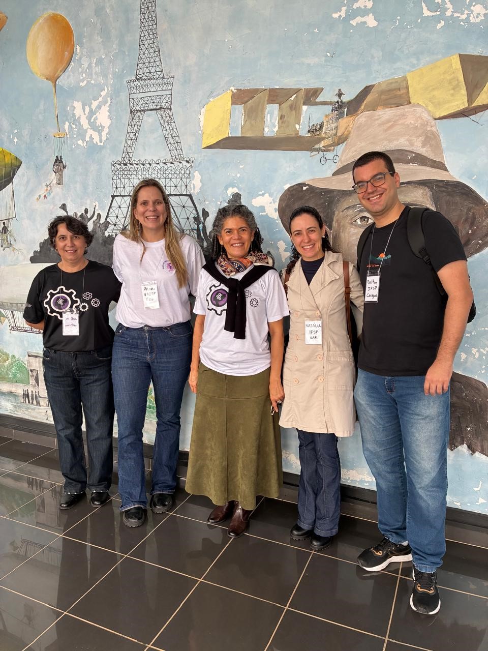 Imagem 4: Professores do IFSP, ITA e UNESP que estão construindo a parceria para formação de professores em atividades pedagógicas de caráter prático.