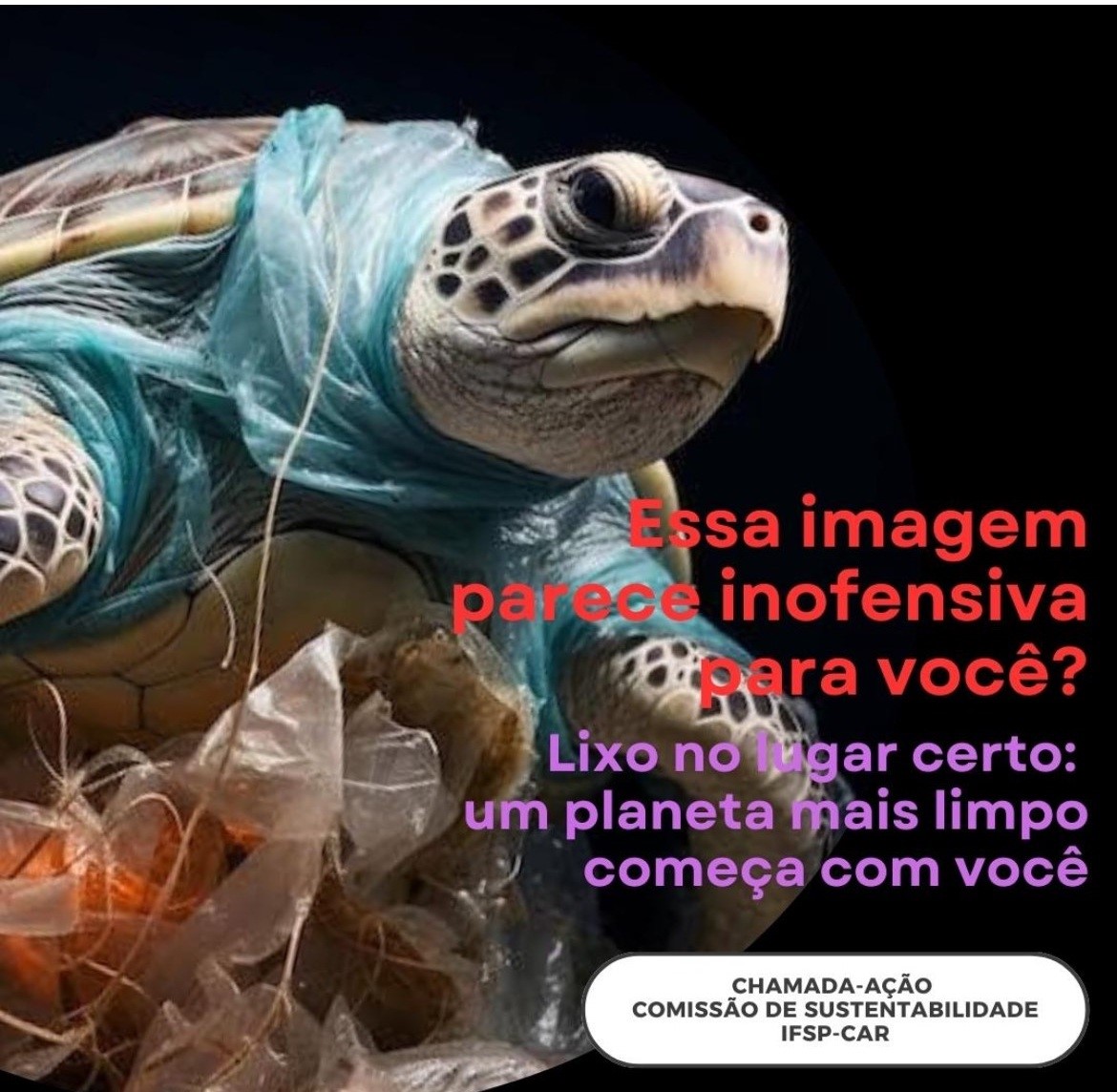 Imagem 1: Cartaz de divulgação da Chamada-Ação de Sensibilização Ambiental