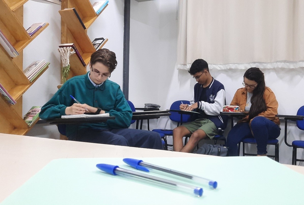 Imagem 1: uma atividade colaborativa, propondo uma nova forma de se relacionar com a escrita