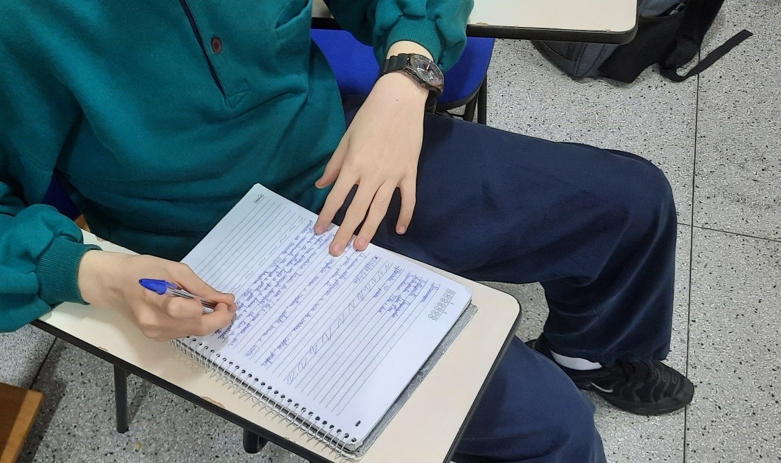 Imagem 3: a escrita como um processo dinâmico e divertido.