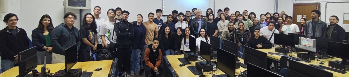 Imagem 3: Equipe da Secretaria Municipal de Meio Ambiente de Caraguatatuba e participantes do Game Jam 2025, ao final da mentoria dos desafios temáticos.
