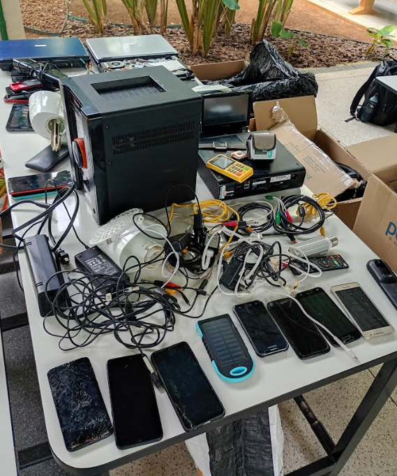 Imagem 1: parcela do total de eletrônicos arrecadados nas duas primeiras semanas da campanha.