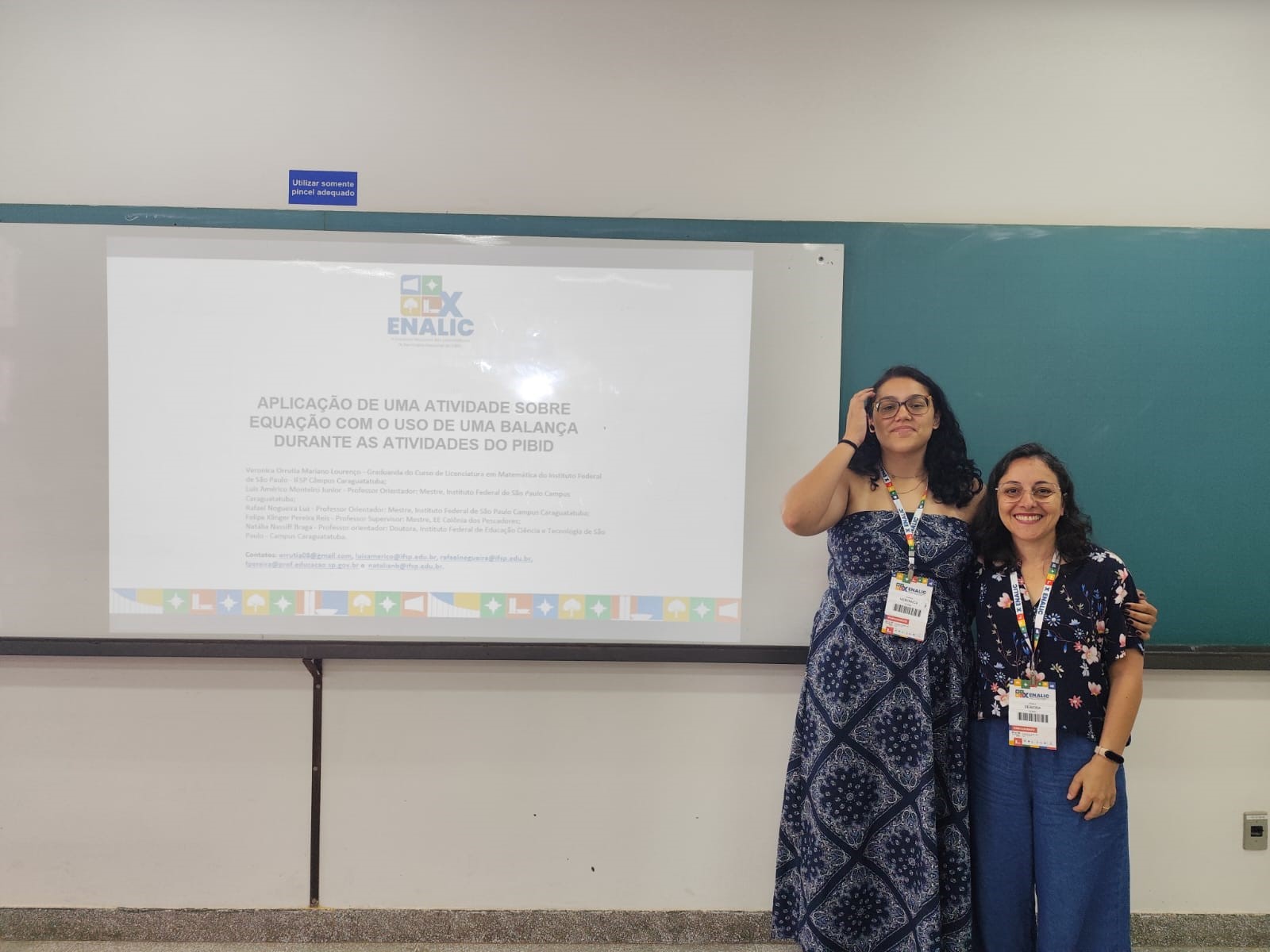 Imagem 2: Verônica e Débora (Coordenadora Institucional do PIBID - IFSP)