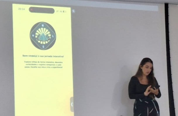 Imagem 3: Interface do aplicativo de trilhas interativas desenvolvido coletivamente pela turma de ADS.