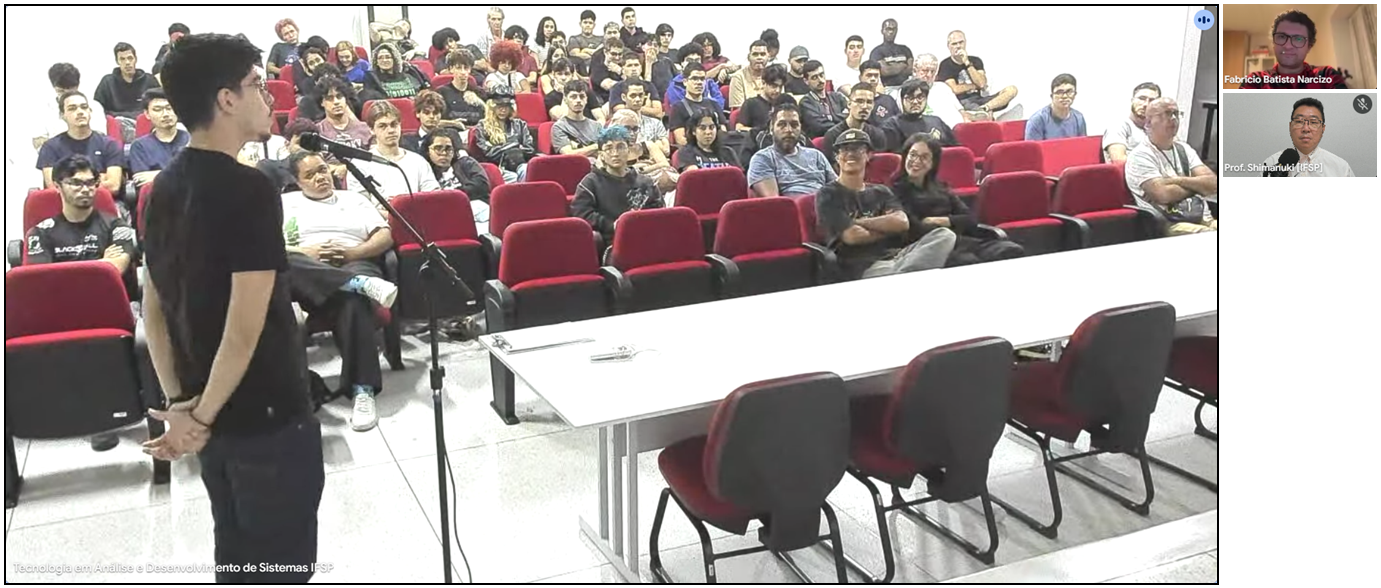 Imagem 4: Participação de estudantes durante a Aula Inaugural