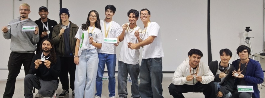 Imagem 5: As equipes IFSP Exceptions, Inova Caraguá e Pedra da Freira conquistaram, respectivamente, o primeiro, segundo e terceiro lugares.