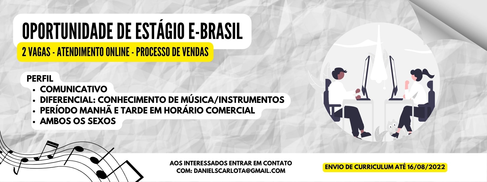 Oportunidade de Estágio E-Brasil