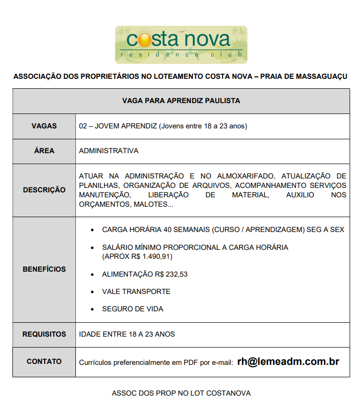 Costa Nova março 2025