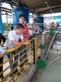 Aula prática realizada na Sabesp do Rio Claro, em Caraguatatuba