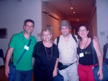 Os professores do IFSP: Rogério (de Guarulhos), Wania (de São Carlos), Ricardo (de Caraguatatuba) e Zionice (de Birigui)