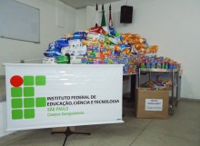 A arrecadação mobilizou toda a comunidade do IFSP Caraguatatuba