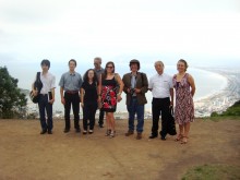Um dos pontos turísticos de Caraguatatuba, o mirante do Morro Santo Antônio foi uma das paradas da delegação do XI Workshop Internacional Brasil/ Japão