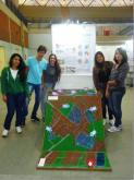 Alunos de Edificações apresentam maquete em evento na Unicamp