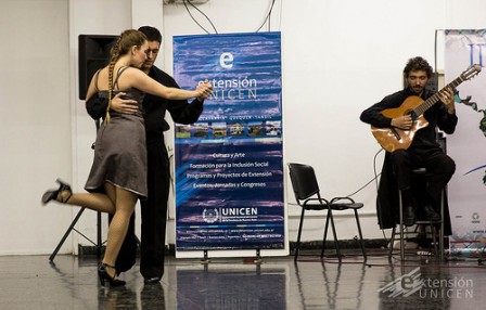 Cerimônia de encerramento com uma aula de tango