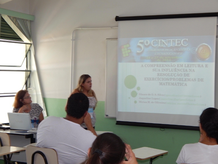 Apresentação das alunas Mirian e Glauce