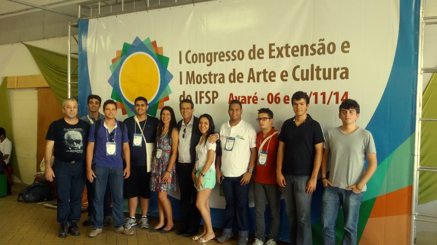 Pró-reitor Wilson e representantes do IFSP Caraguatatuba presentes