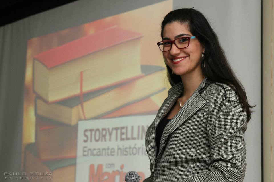 Palestrante e Contadora de Histórias, Marina Bastos. Crédito da Foto: Fotógrafo Paulo Souza