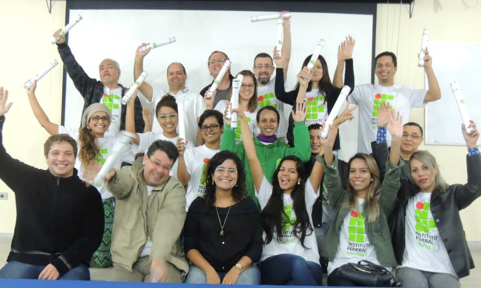 Alunos no encerramento do curso