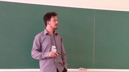 Julio em sua apresentação