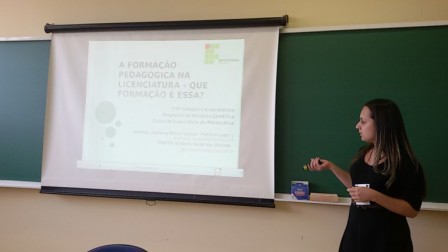 Kimberly em sua apresentação