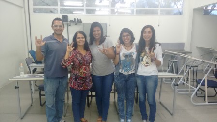 Encerramento dos trabalhos na disciplina optativa com a dedicada aluna Beatriz do curso de ADS e Júlia a querida aluna ouvinte