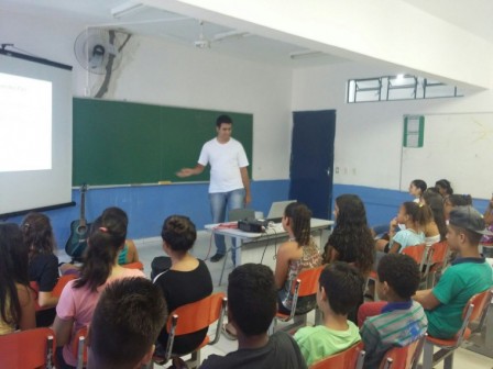 Palestra do estudante Wilton
