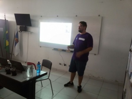 Palestra do estudante Lucas