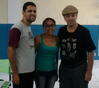 Professores Vitor, Maria Dalvanir e Ricardo Plaza