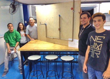 Alunos do 3º módulo do curso Técnico em Edificações