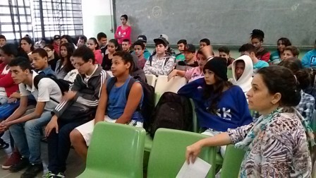Público presente ao primeiro cinedebate