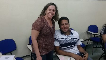 Professores Marta Soares e Lucas Santos