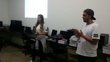Jaqueline e Juan em suas apresentações