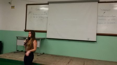 Palestra de Jaqueline sobre bullying