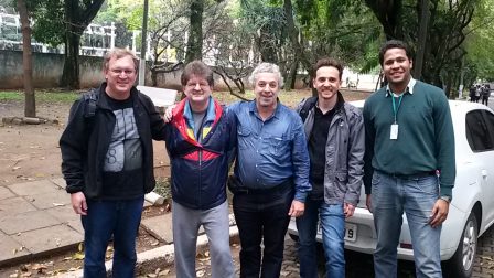 Professores Nelson, Marcelo, Ricardo, Jurandi e Lucas
