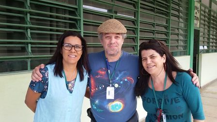 Professores Suzana, Ricardo e Maria da Conceição