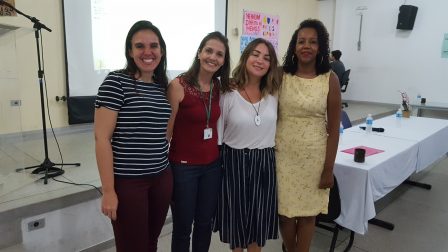 Professoras Juliana, Tânia, Andressa e Crislei