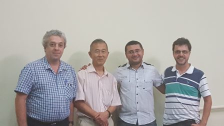 Professores Ricardo, Mikiya, Clayton e Claudemir