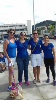 Teresa Cristina, Julia, Ticiana, Tamy (integrantes do NAPNE de Caraguatatuba)