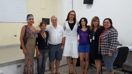 Thífany, Cláudia, Ricardo, Melissa, Alessandra, Renata e Carmen